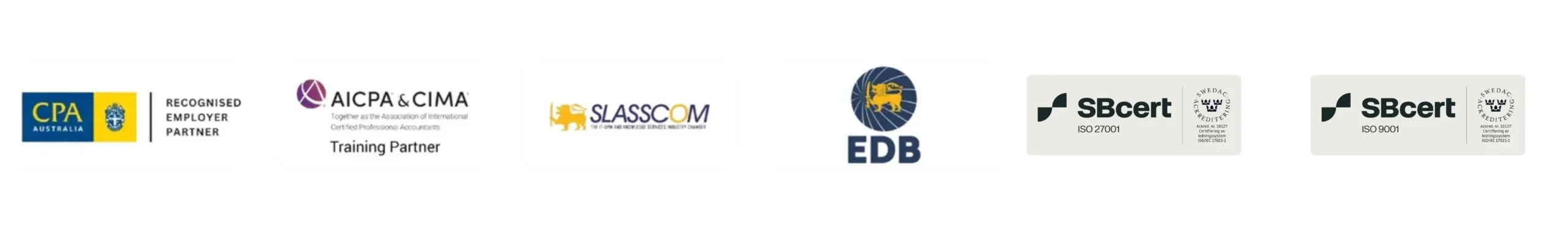 Partnerships and Accreditations Logos